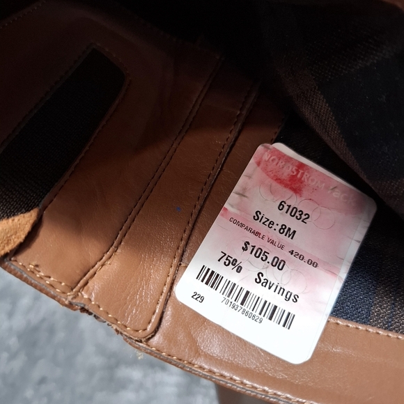 Cole Haan 'Hinckley Boot II' Knee High Sequoia Heel Brown Leather Size 8M - Picture 10 of 15